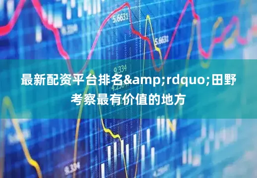 最新配资平台排名&rdquo;田野考察最有价值的地方